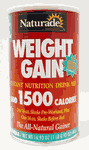 Weight Gain Powder Sugar Free Vanilla 16.93 oz from NATURADE