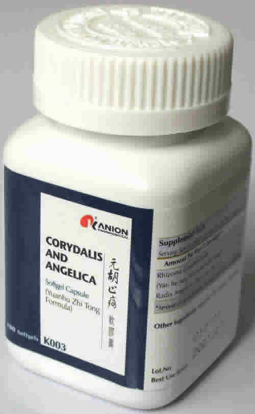 Corydalis and Angelica (Yuan Hu Formula) 100sg from HONSO USA/JAPANESE HERBAL KAMPO