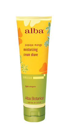 Hawaiian Moisturising Cream Shave Papaya Mango 5 oz from ALBA BOTANICA