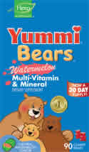Yummi Bears Multi-Vitamin & Mineral Watermelon 90 bears from YUMMI BEARS (HERO NUTRITIONAL PRODUCTS)