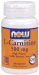 CARNITINE 500mg 30 CAPS 30 caps from NOW