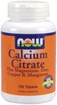 CALCIUM CITRATE  100 TABS 100 tabs from NOW