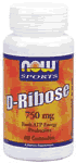 D-RIBOSE 750mg    60 CAPS 1 from NOW