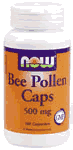 BEE POLLEN 500mg  100 CAPS 100 CAPS from NOW