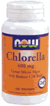 CHLORELLA 400mg   100 VCAPS 100 VCAPS from NOW