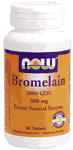 BROMELAIN 2000 GDU  180 TABS 180 tabs from NOW