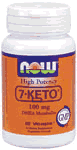 7-KETO   100MG  60VCAPS 60 vcaps from NOW