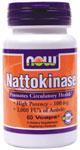 Nattokinase 100mg 60 Vcaps from NOW