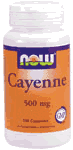 CAYENNE 500mg  100 CAPS 100 CAPS from NOW