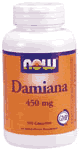 DAMIANA LEAVES 450mg  100 CAPS 1 from NOW