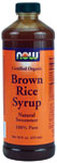 BROWN RICE SYRUP - ORG   16 OZ 16 oz from NOW