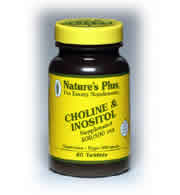 CHOLINE & INOSITOL 500 MG 60 60 ct from Natures Plus