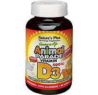 Animal Parade Vitamin D 500 IU Chewable 90 Chewables from Natures Plus
