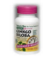 EXTENDED RELEASE GINKGO BILOBA 120 MG 60 60 ct from Natures Plus