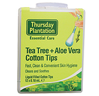 Tea Tree and Aloe Vera Cotton Tips 6 Inner Pack from Natures Plus