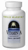 Vitamin A  Palmitate 10,000 IU 100 tabs from SOURCE NATURALS