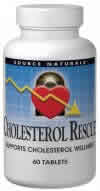 Cholesterol Rescue 30 tabs from Source Naturals