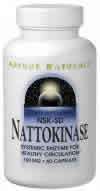 Nattokinase 100mg 30 Caps from SOURCE NATURALS