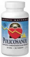 Policosanol 20mg 30 tabs from Source Naturals