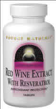 Red Wine Extract with Resveratrol 30 tabs from SOURCE NATURALS