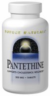 Pantethine 300mg tabs 60 tabs from SOURCE NATURALS
