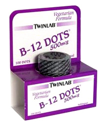 B-12 Dots 500mcg 100 dots from TWINLAB