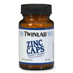 ZINC 30MG 100 CAPS 100 caps from TWIN LABORATORIES,INC.