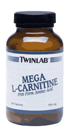 MEGA L-CARNITINE 500MG 30TABS 30 tabs from TWIN LABORATORIES,INC.