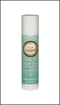 Organic Hemp Lip Balm Spearmint .14 oz from MERRY HEMPSTERS